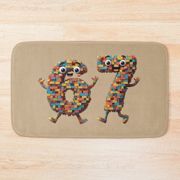 Item preview, Joyful Numbers with Blocks – Six Seven Trend Kids Illustration designed and sold by Design_Your_Day.
