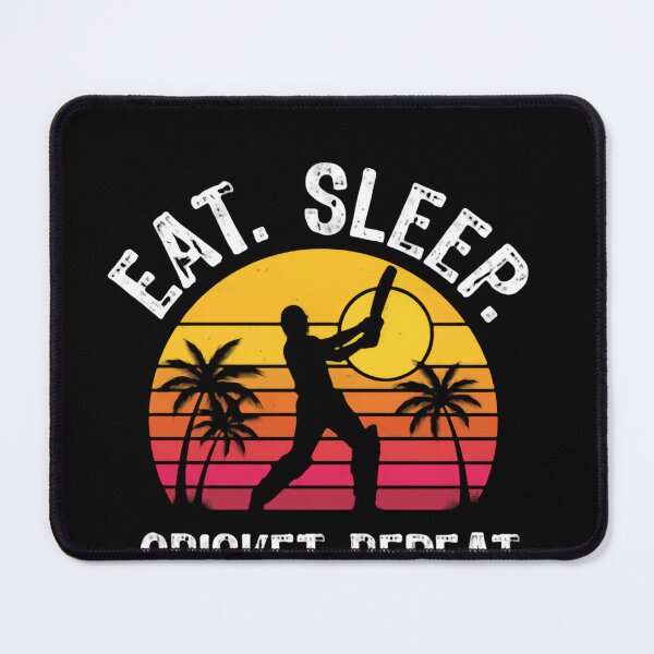Item preview, Eat Sleep Cricket Repeat Sunset Field Stories designed and sold by SkeletonsDanger.
