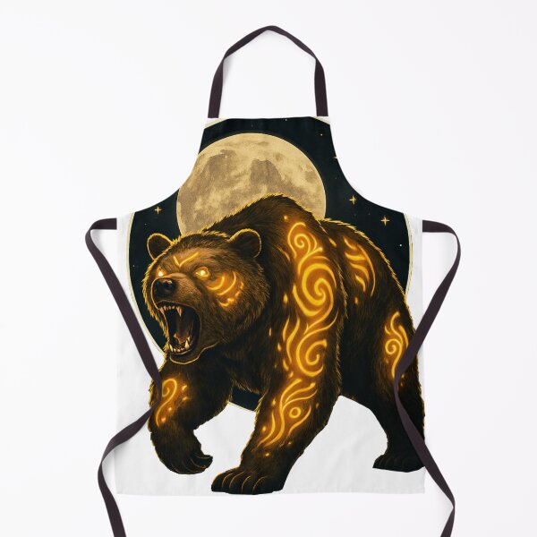 Item preview, Starlit Guardian – Tribal Bear designed and sold by Keios Cool Apparel.