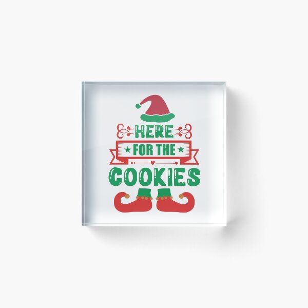 Item preview, Here For The Cookies - Funny Holiday Party Food Slogan designed and sold by FuzionRaptor.