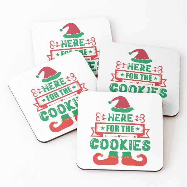 Item preview, Here For The Cookies - Funny Holiday Party Food Slogan designed and sold by FuzionRaptor.