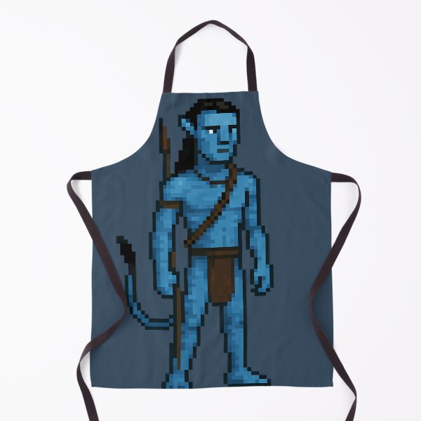 Item preview, Avatar Pixel Art – Na’vi Fan Art – Blue Alien Warrior Retro 8-bit Design designed and sold by LoomisDreams.