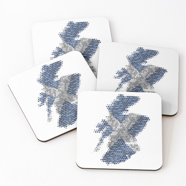 Item preview, Scotland Map Love Art | Heart and Peace Sign Halftone Flag designed and sold by Loom on the Loch.