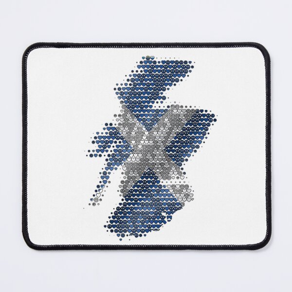 Item preview, Scotland Map Love Art | Heart and Peace Sign Halftone Flag designed and sold by Loom on the Loch.