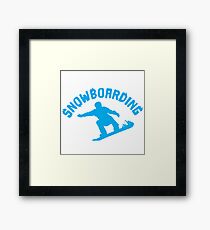 Snowboarding Framed Print