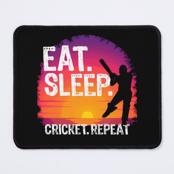 Item preview, Eat Sleep Cricket Repeat Vintage Boundary Fever designed and sold by SkeletonsDanger.