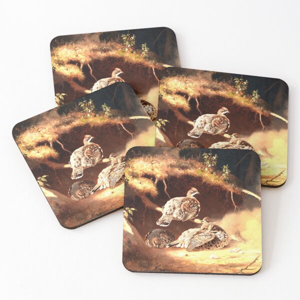 Item preview, Hazel grouse wallowing in sand, 1877, by Ferdinand von Wright designed and sold by AngyDesigns49.