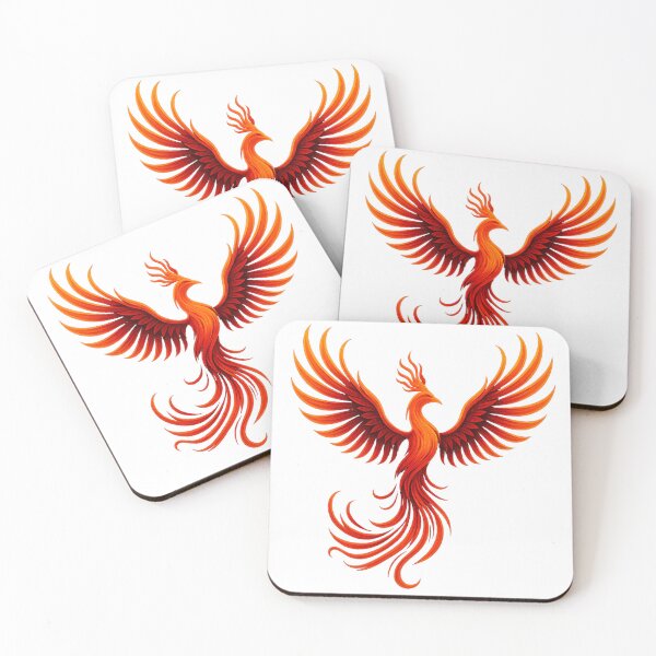 Item preview, Fiery Phoenix – Glowing Mythical Bird Artwork designed and sold by Anacond.
