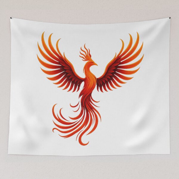 Item preview, Fiery Phoenix – Glowing Mythical Bird Artwork designed and sold by Anacond.