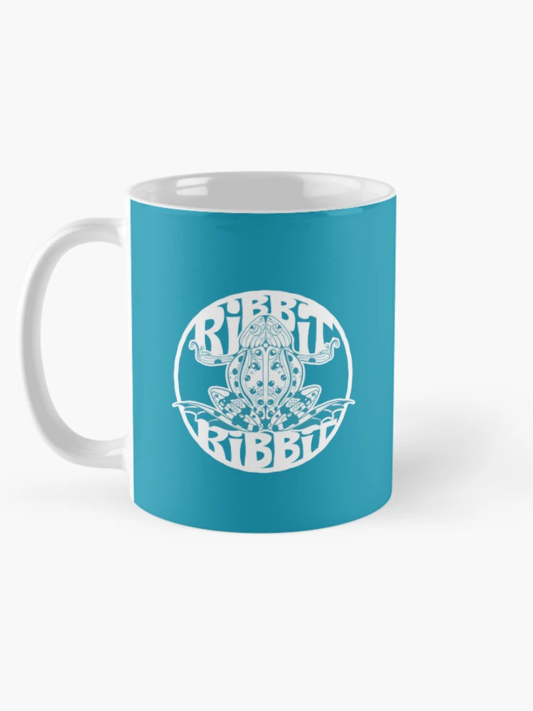 Thumbnail 5 of 6, Coffee Mug, Psychedelic “Ribbit Ribbit” Frog Design designed and sold by SleeplessLady.