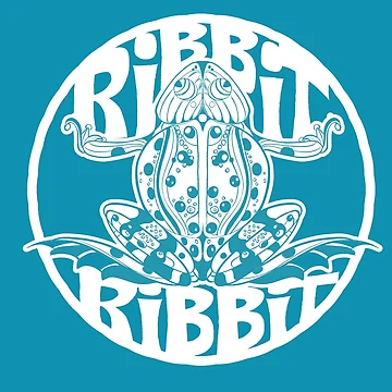 Artwork thumbnail, Psychedelic “Ribbit Ribbit” Frog Design by SleeplessLady