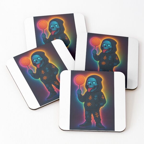 Item preview, Neon Skull Lollipop  designed and sold by Les-Ink-Studio.