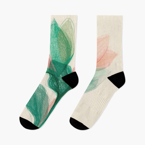 Item preview, Minimalist Green and Pink Blooms designed and sold by Harmonic_Layers.