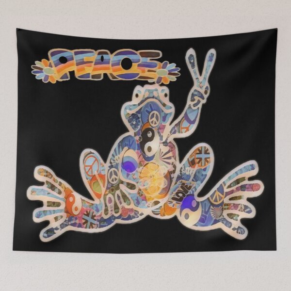 Item preview, Psychedelic Peace Frog  designed and sold by natnat7w.
