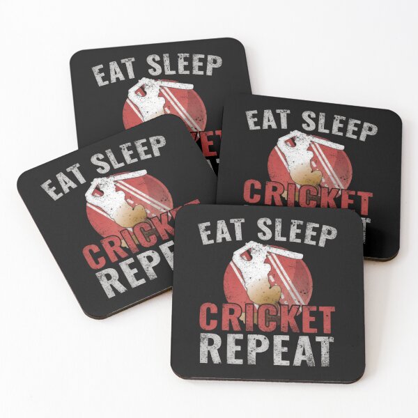 Item preview, Eat Sleep Cricket Repeat Vintage Boundary Fever designed and sold by SkeletonsDanger.