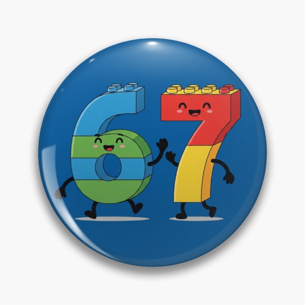 Item preview, 6 7 Joyful Numbers with Blocks – Six Seven Trend Kids Illustration designed and sold by Design_Your_Day.