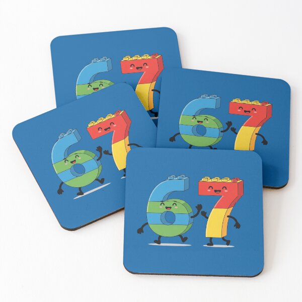Item preview, 6 7 Joyful Numbers with Blocks – Six Seven Trend Kids Illustration designed and sold by Design_Your_Day.