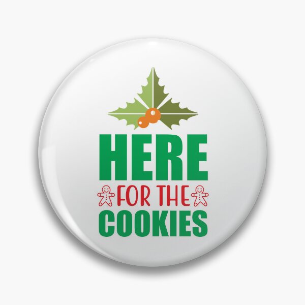 Item preview, Here For The Cookies - Funny Christmas Foodie Slogan Tee Gift designed and sold by FuzionRaptor.