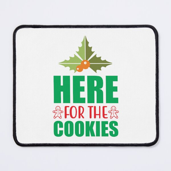Item preview, Here For The Cookies - Funny Christmas Foodie Slogan Tee Gift designed and sold by FuzionRaptor.