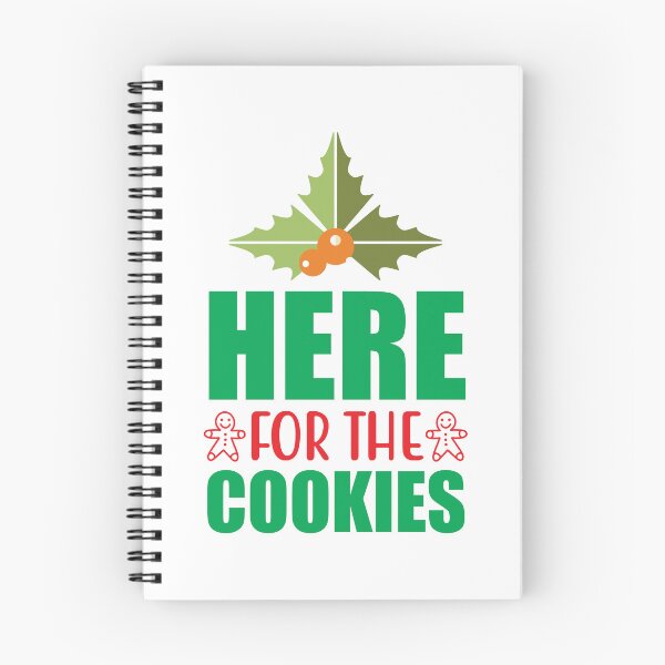 Item preview, Here For The Cookies - Funny Christmas Foodie Slogan Tee Gift designed and sold by FuzionRaptor.