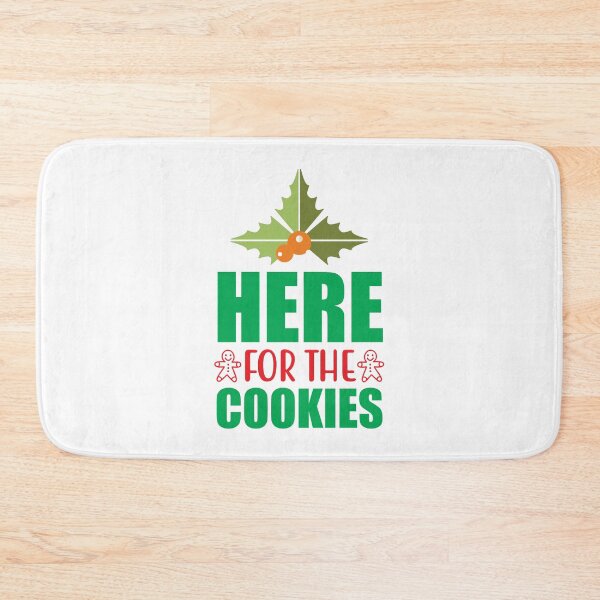 Item preview, Here For The Cookies - Funny Christmas Foodie Slogan Tee Gift designed and sold by FuzionRaptor.