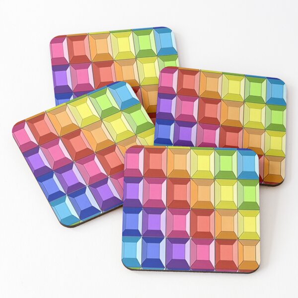 Item preview, Rainbow tiles designed and sold by Simmikreative.
