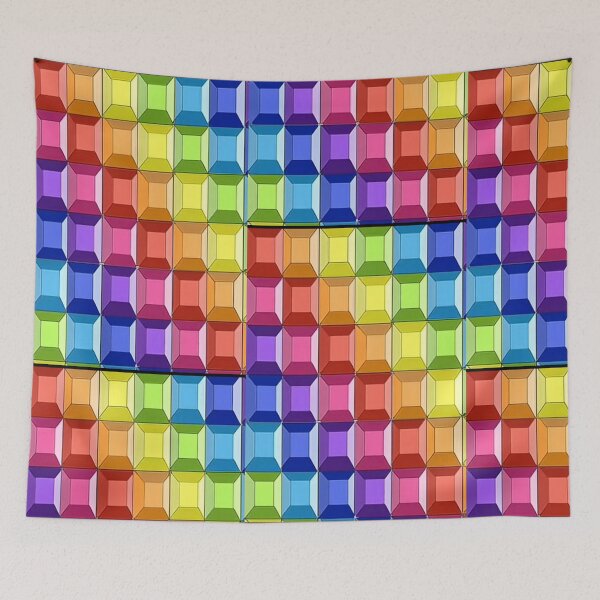 Item preview, Rainbow tiles designed and sold by Simmikreative.