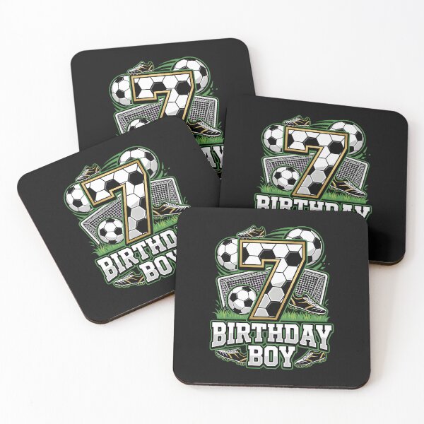 Item preview, 7th Birthday 7 Year Old Boy Soccer Ball Goal Number 7 Seven designed and sold by clothesy7.