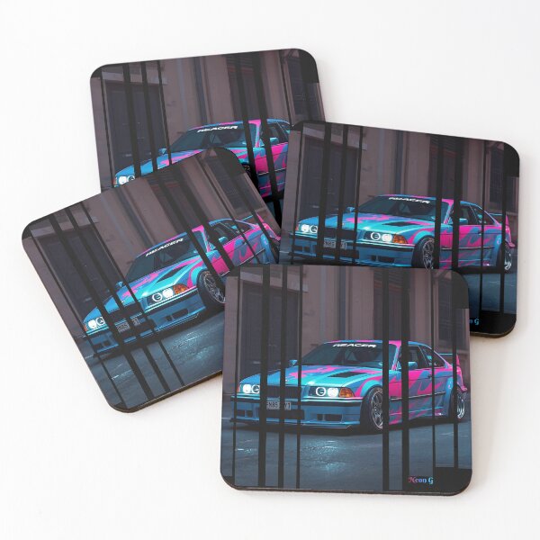 Item preview, B.W36 Power of the 3 series coupe with wide body kit, street racing vibe, high contrast neon colors 14 designed and sold by Neon G.