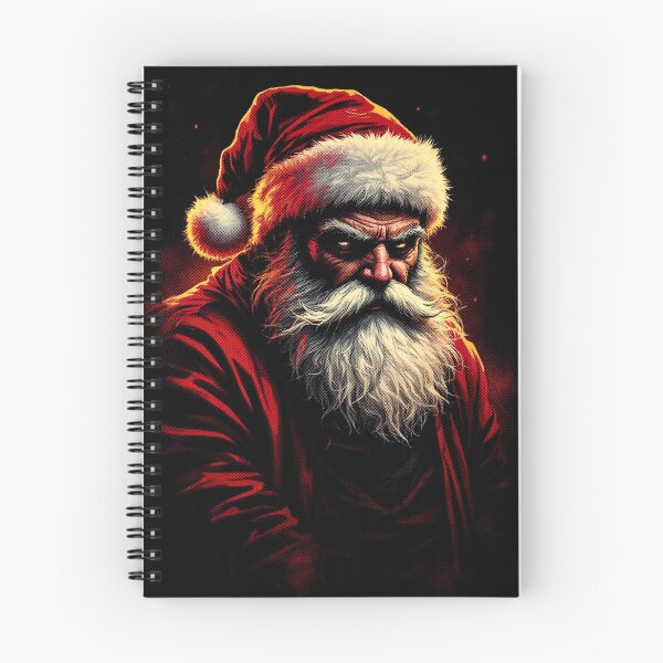Item preview, Red Hot Raster Santa, designed for black fabrics designed and sold by SteadyRolling.