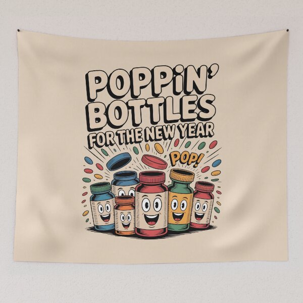 Item preview, Poppin' Bottles for the New Year designed and sold by AniArtPL.