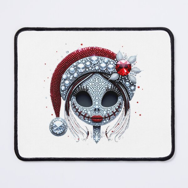 Item preview, Jeweled Skeleton Head Santa Hat Bling Rhinestone Glam Christmas designed and sold by Krasnovaovaova.