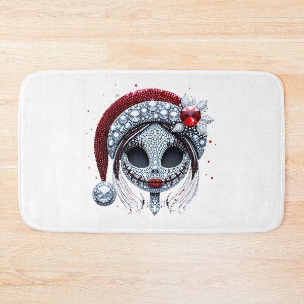 Item preview, Jeweled Skeleton Head Santa Hat Bling Rhinestone Glam Christmas designed and sold by Krasnovaovaova.