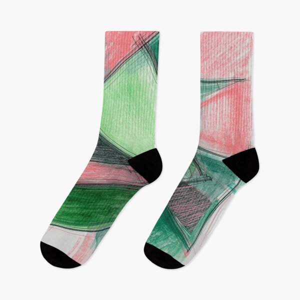 Item preview, Layered Green and Pink Geometric designed and sold by Harmonic_Layers.