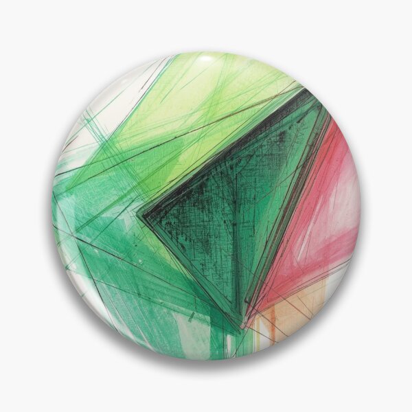 Item preview, Vibrant Green and Pink Geometric designed and sold by Harmonic_Layers.
