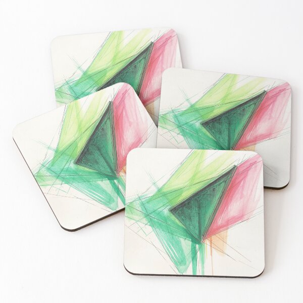 Item preview, Vibrant Green and Pink Geometric designed and sold by Harmonic_Layers.