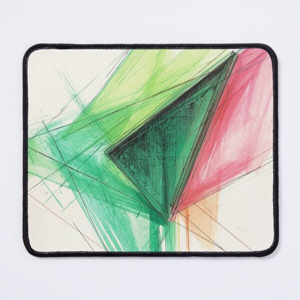 Item preview, Vibrant Green and Pink Geometric designed and sold by Harmonic_Layers.