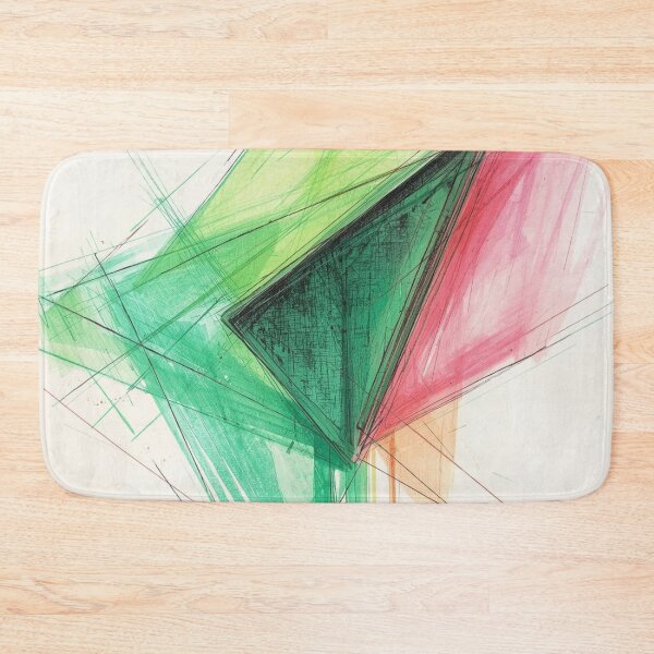 Item preview, Vibrant Green and Pink Geometric designed and sold by Harmonic_Layers.
