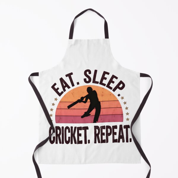 Item preview, Eat Sleep Cricket Repeat Vintage Match Day Style designed and sold by SkeletonsDanger.