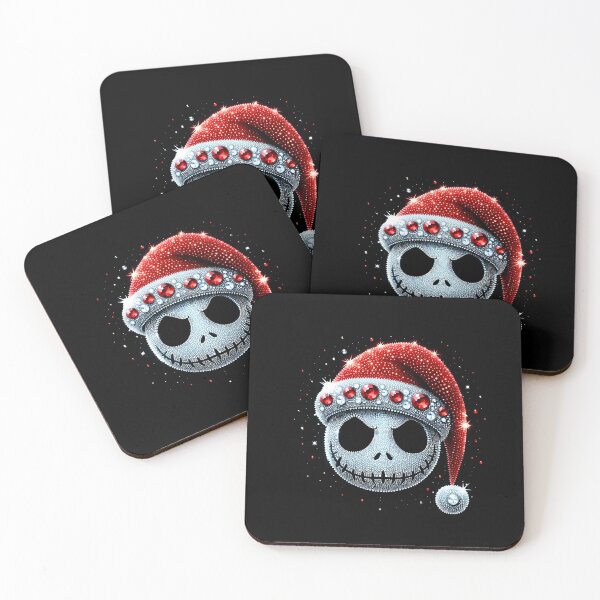 Item preview, Sparkling Skeleton Head Santa Hat Bling Rhinestone Glam Christmas designed and sold by Krasnovaovaova.