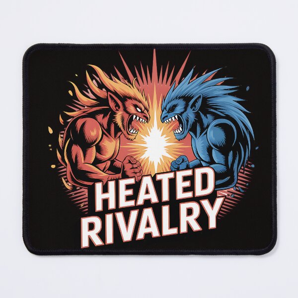 Item preview, Heated Rivalry – Intense Competitive Energy Retro Sports-Inspired Design designed and sold by Zvex_01.