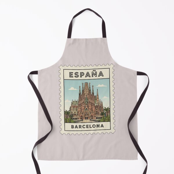 Artikelvorschau, Vintage Spanien Barcelona Briefmarke entworfen und verkauft von allaboutstamps.