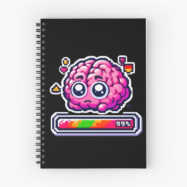 Item preview, Pixel Art Brain Loading 99% - Retro Glitch designed and sold by GREENZ0NE.