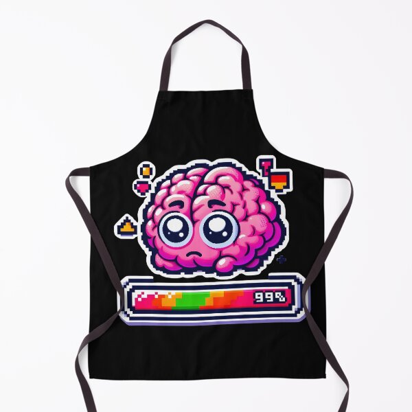 Item preview, Pixel Art Brain Loading 99% - Retro Glitch designed and sold by GREENZ0NE.
