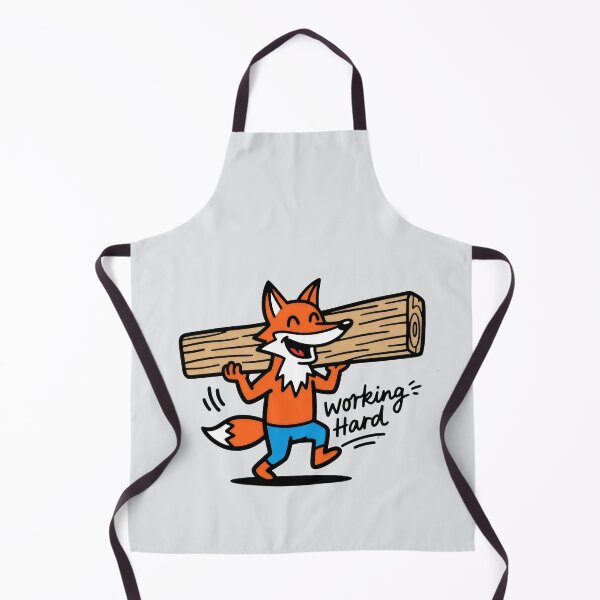 Item preview, Cheerful Fox Hard At Work Carrying Log designed and sold by Animepic222.