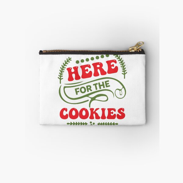 Item preview, Here For The Cookies - Funny Christmas Holiday Party Foodie Slogan Tee Gift designed and sold by FuzionRaptor.