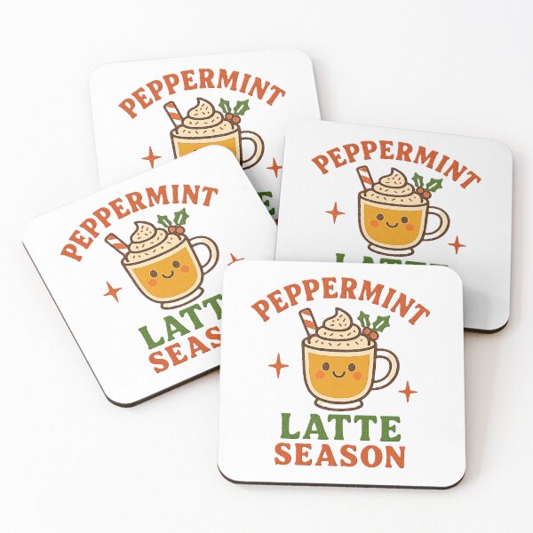 Item preview, Peppermint Latte Season – Holiday Coffee Art designed and sold by Capture Me Gifts.