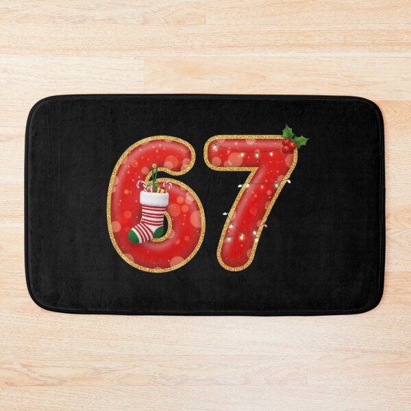 Item preview, Festive Christmas Number 67 | Retro Holiday | Sixty-Seven Birthday Gift Aesthetic designed and sold by Design_Your_Day.