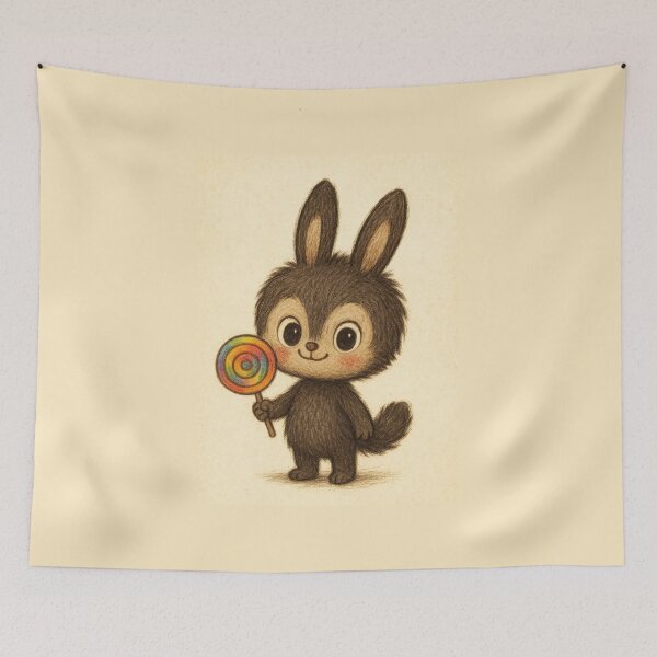 Item preview, Sweet Bubu with Rainbow Lollipop designed and sold by DesignShopAD.