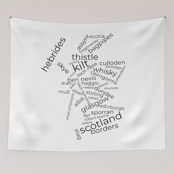 Item preview, Scotland Word Cloud Culture Design | Iconic Culture Word Map designed and sold by Loom on the Loch.